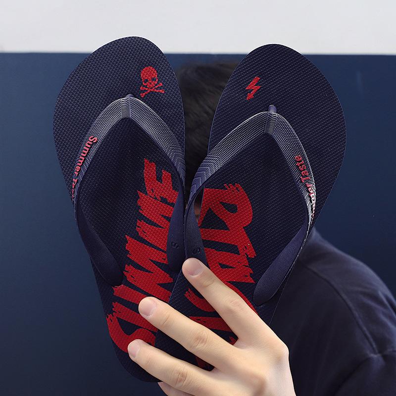 Flip-flops men's slippers beach shoes summer new outdoor wear personalized sandals men