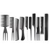 10-Piece Professional Hairdressing Comb Set - Barber & Salon Styling Comb Kit