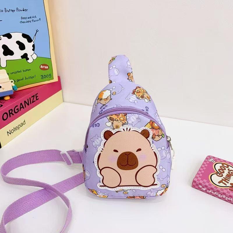 Cute Cartoon Children's Backpack: Trendy Casual Small Bag for Kindergarten Girls - Crossbody or Chest Style