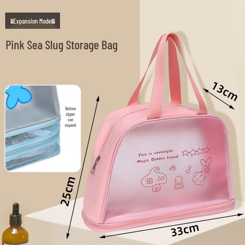 Bath War Portable Transparent Fitness Swimming Beach Bag