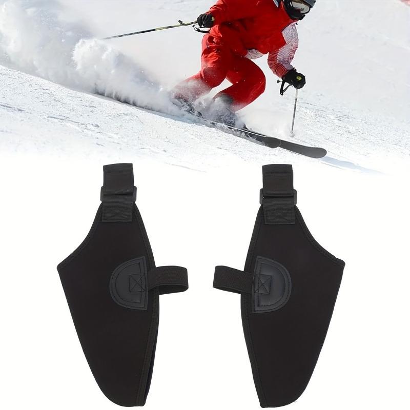 1Pair Ouble Ski Shoe Cover Waterproof Warm Shoe Cover Black Snow Boot Cover Protection Help Retain Up To Plus20 Degrees