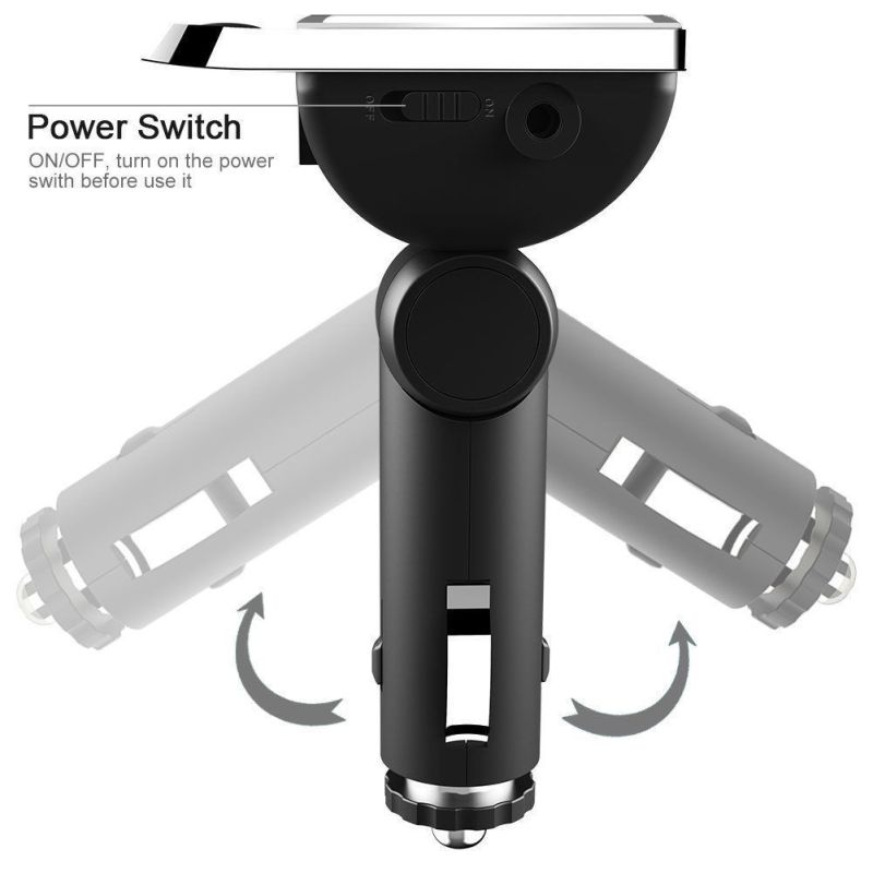 Car Mp3 Player Car Bluetooth Fm Transmitter With Usb Charger Remote Control Hands-free Call