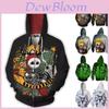 Stylish Nightmare Before Christmas Hoodies Sweater Zipper Men's Sweatshirt Jacket Coat
