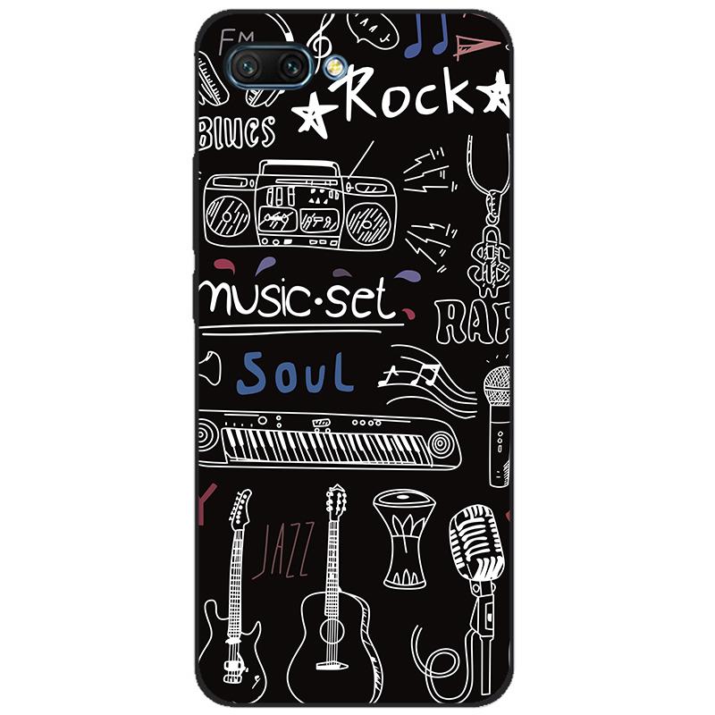 For honor 10 case soft silicon tpu back phone cover for huawei honor 10 Case Etui protective printing coque black tpu case