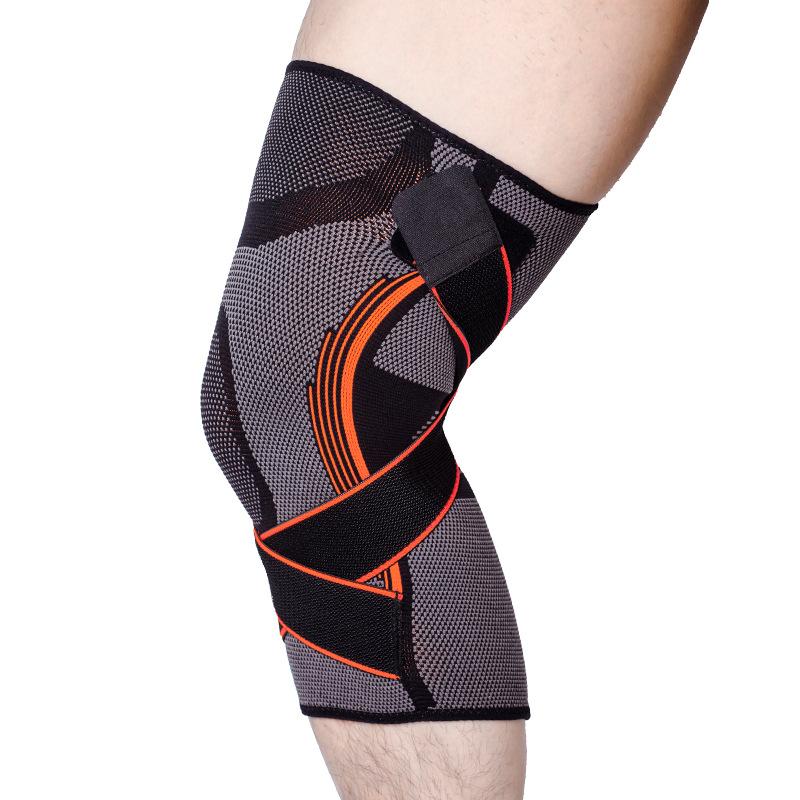 Curea cu o singură presiune pentru alergare Genunchiere din nailon Călărie Fitness Jambiere tricotate din nailon.