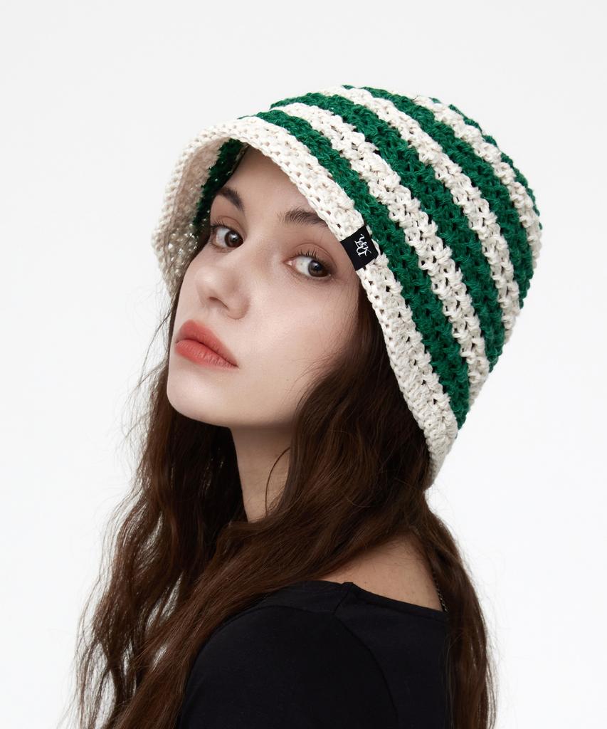 ULUK Marine Stripe Bucket Hat_Green