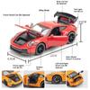 1:32 Cayenne Turbo 911 GT3 Car Model Toy Alloy Diecast Music Light Doors Opened Pull Back Miniature Vehicle Boy Interactive Toys