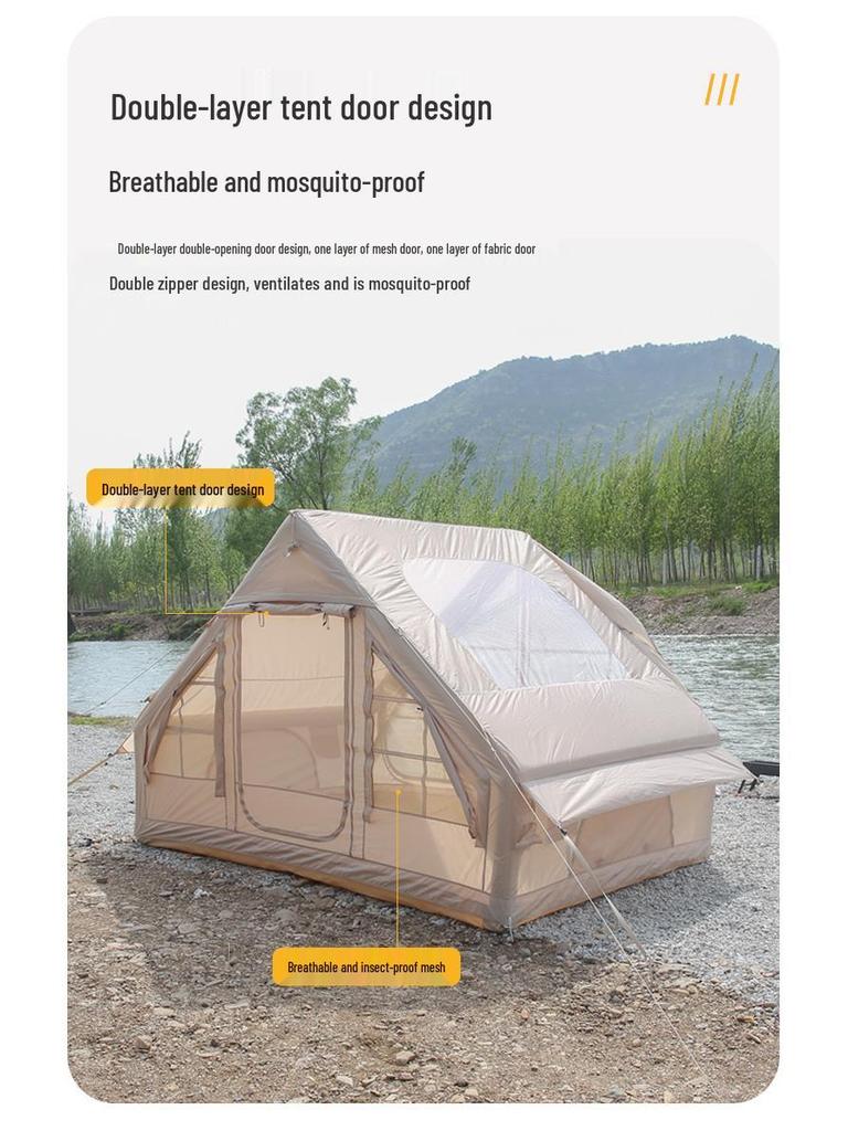 6.3 sqm Home Use Automatic Inflatable Tent, Oxford Cloth for Camping