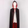 On Hand Hooded Cape Adult Unisex Long Cloak Black Red Halloween Costume Dress Coats