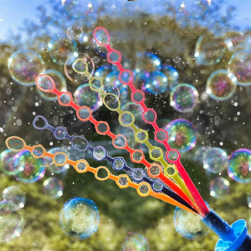 Yousheng 32-Hole Smile Face Bubble Machine Romantic Bubble Maker with Concentrate Packs Bubble Blowing Machine Toy for Kids Adults