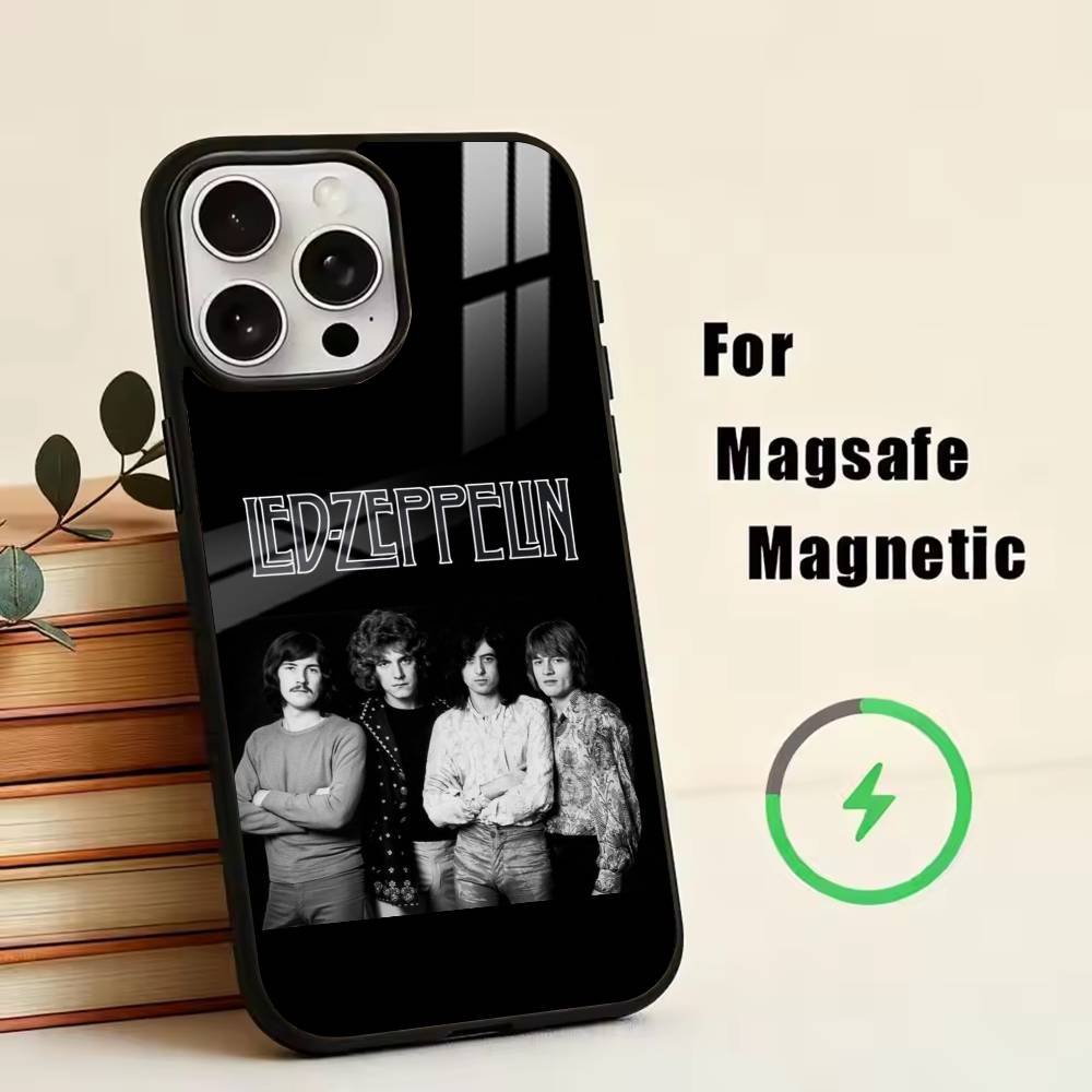 

L-Led Z-Zeppelin Phone Case For iPhone17,16,15,14,13,12,11 Plus,Pro Magnetic with Magsafe Wireless Charging iPhone14PROMAX