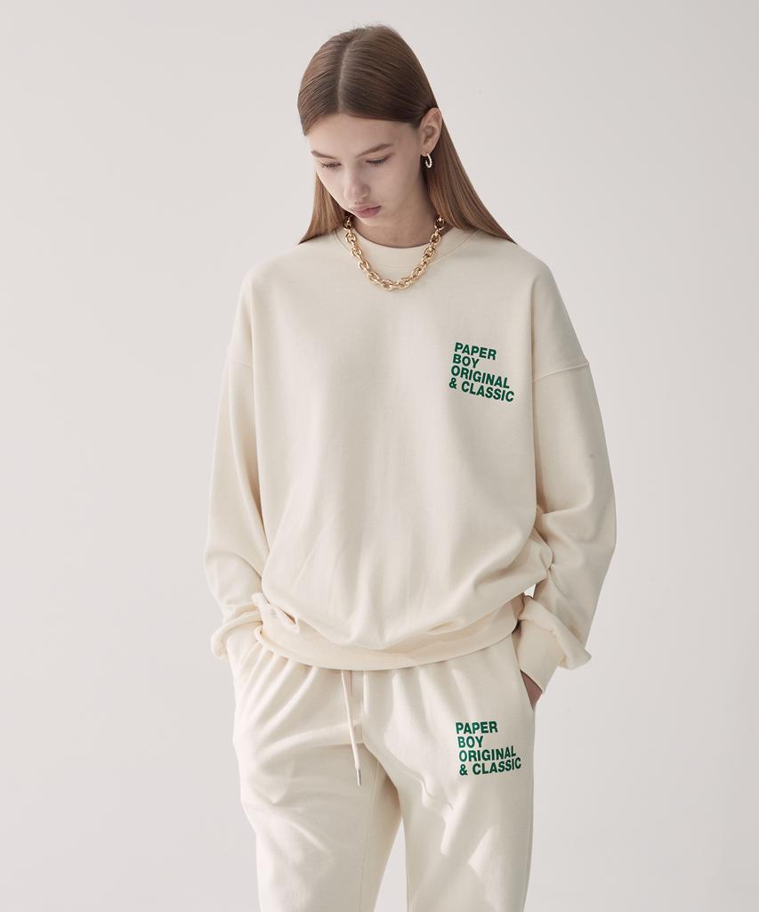 PAPERBOY Classic Sweatshirt - Cream