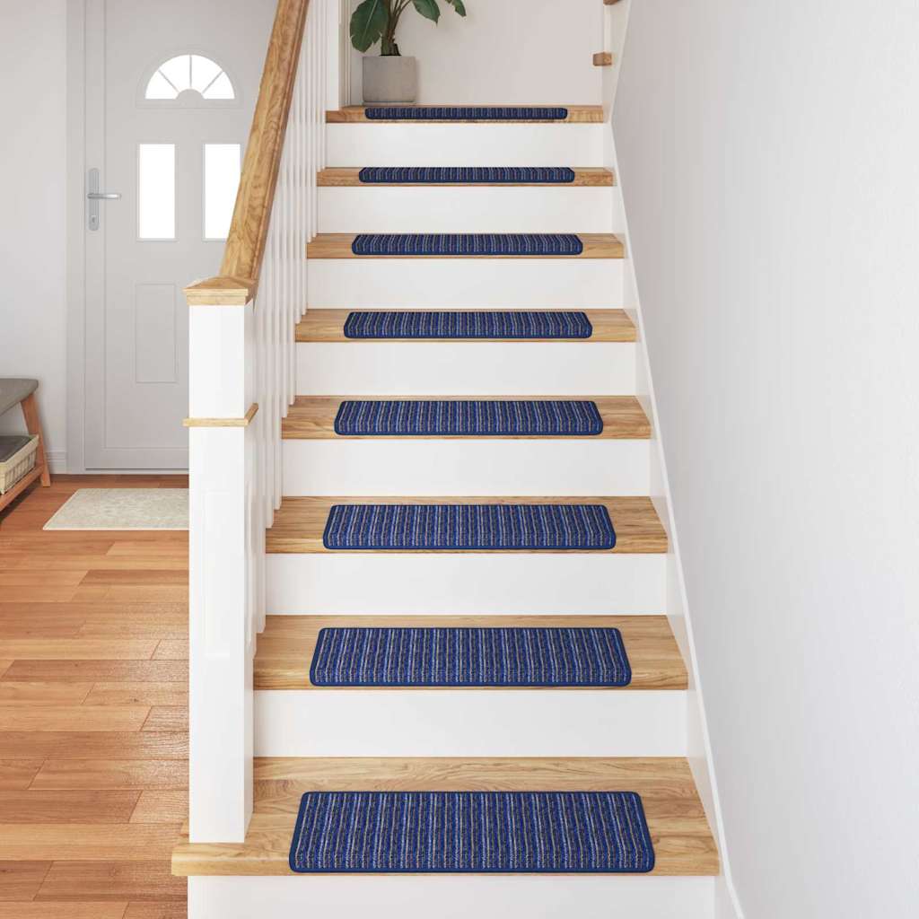 Self Adhesive Stair Protectors 15 Pcs Blue 65 X 21 X 4 Cm