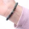 Red Agate Crystal Bracelet: Simple Round Beads, Couple Style Hand Jewelry