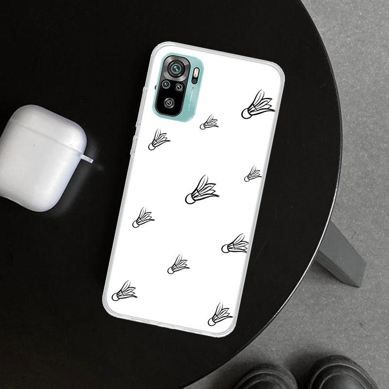 Badminton Sport Phone Case Cover for Xiaomi Redmi Note 15 14 13 12 11 Pro Plus 14S 12S 11S 11T 11E 10S 10 Customized Fundas Redm