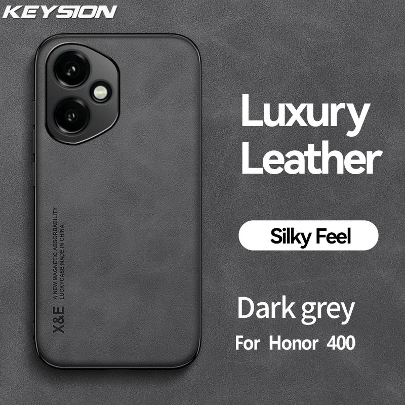 

KEYSION Роскошный ретро чехол из ПУ кожи для HONOR 400 5G 400Pro Мягкий силикон+ПК Противоударный чехол для телефона для Huawei Honor 400 Pro 5G for Honor 400