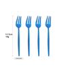 4PCS Stainless Steel Cutlery Rainbow Cake Fruit Fork Dinner Salad Fork Tableware Gold Dessert Fork For Hotel Party Kitchen Tool