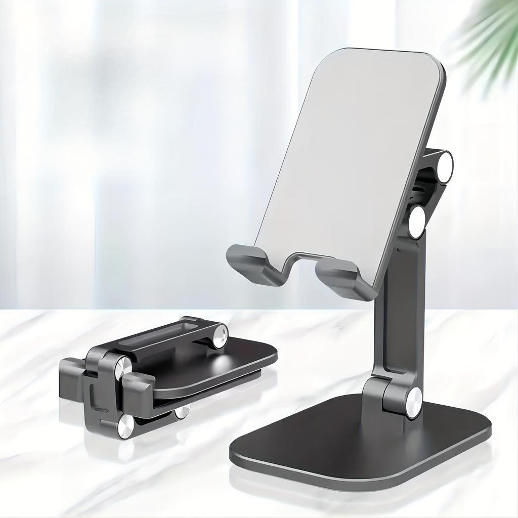 Foldable Stand for Mobile Phones and Tablets with 360-Degree Rotation and Waterproof Feature