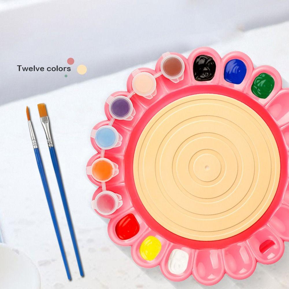 Multicolor Pottery Shaping Machine Toy Plastic Clay Shaping Tool  Kids Handmade Craft