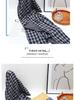 Korean Retro Plaid Cotton Linen Scarf - Double-Sided, Versatile Neck Warmer for Men & Women, Autumn/Winter