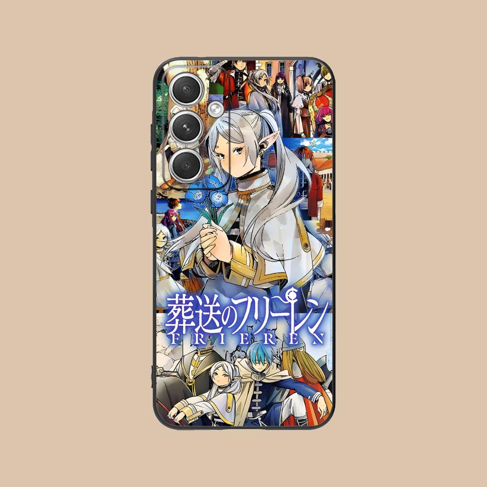 Frieren Anime Mobile Phone Case for Samsung Galaxy S25 S24 S23 S22 S21 S20 Note20 Plus FE Ultra Colour Protective Cover Luxury