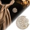 Rhinestone Jewelry Accessories Hollow Sun Moon Brooch, Metal Lapel Pin for Bag Decoration Men Women, Clothing Scarf Hat Daily Wear Brooch