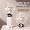 Portable Handheld USB Foldable Mini Fan with Digital Display for Desk or Outdoor Use