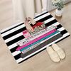 Modern Perfume Cosmetic Pattern Entrance Doormat Carpet Bedroom Decoration Bathroom Rug Home Bath Door Anti-Slip Foot Mat