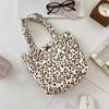 New Lightweight Handbag Fashionable Bento Bag Trendy Leopard Print Large Capacity Tote Bag Women