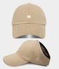Adjustable Kids Baseball Cap with Ponytail Hole Breathable Cotton Material Lightweight Durable Sun Protection Hat for Children