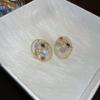 Silver Needle Retro Flower Pearl Earrings French Niche Stud Earrings Light Luxury High-end Earrings Women