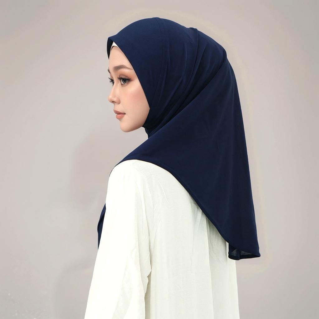 Cotton Modal Instant Hijab For Muslim Women Malaysia Inner Cap Solid Undercap Bonnet Islam Turban Loop Scarf Eid Prayer Hijab