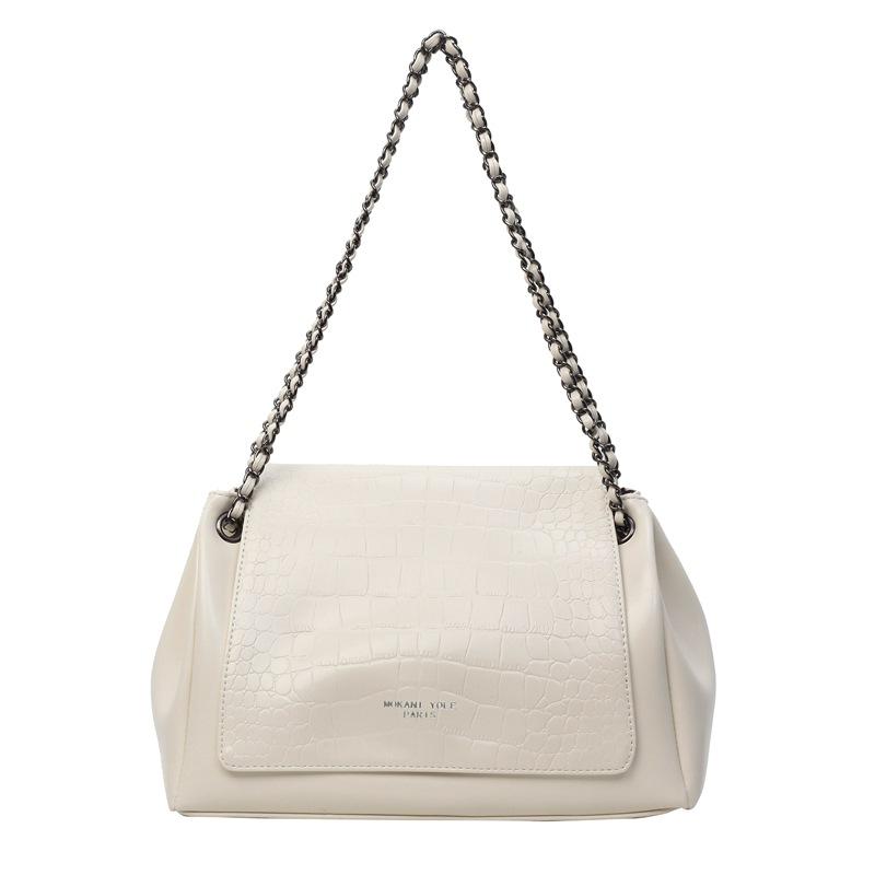 Large Capacity Bag Women's New Fashion Retro Spring and Summer Chain Shoulder Messenger Bag Casual Texture Small Square Bag