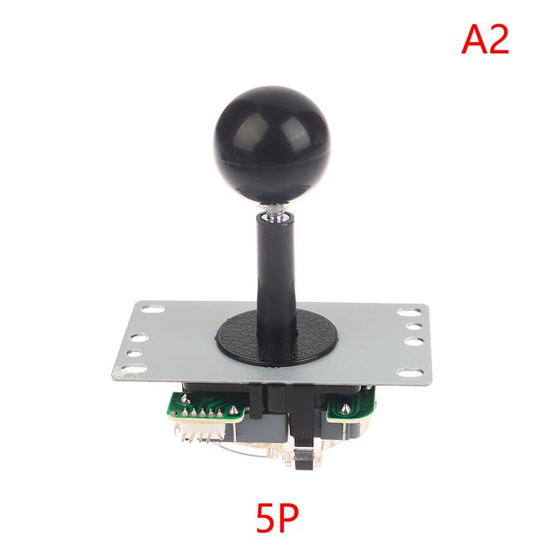 Arcade Joystick Copy Joystick With 5/8 Pin Connector 8 Way Classic Square Restrictor Arcade Game Machine Stick Diy Parts 5Pin чёрный