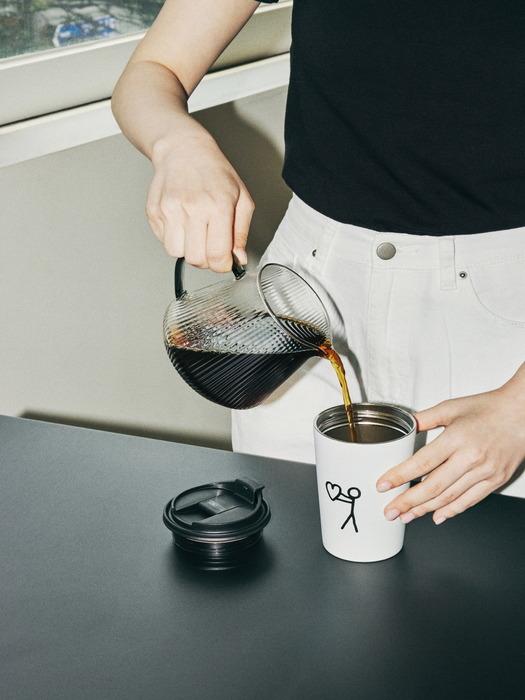 THERMOS Inapisquare Dishwasher-safe Insulated Cup & Tumbler TKHC-355KC (355ml) Inafirlove (IPLV)