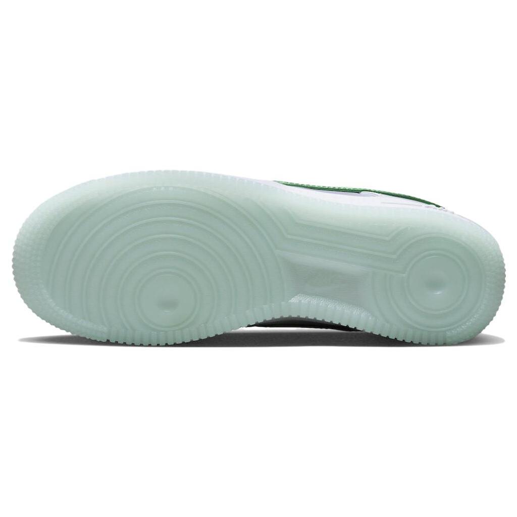 New Nike Air Force 1 Low '07 Satin White Pine Green Women's DX6541-101