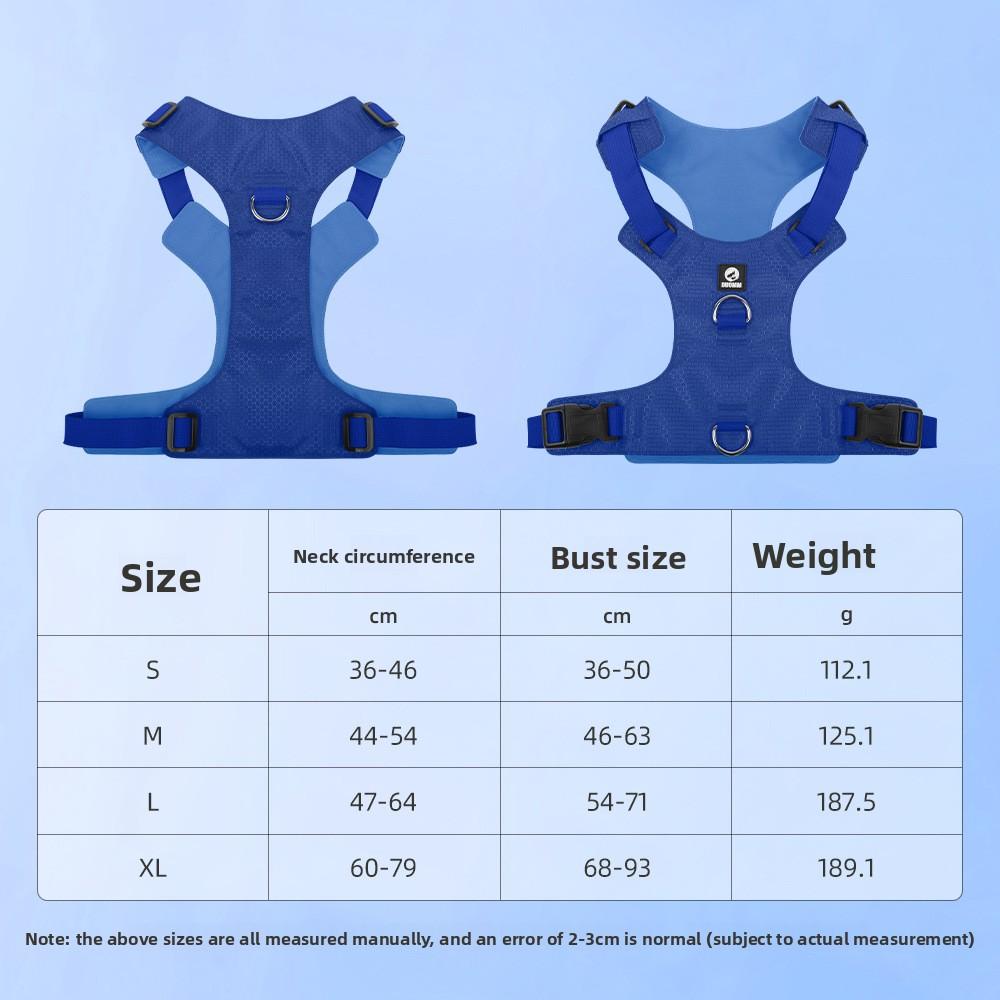 New design of lightweight folding process of dog chest strap, football pattern wear-resistant dog leash