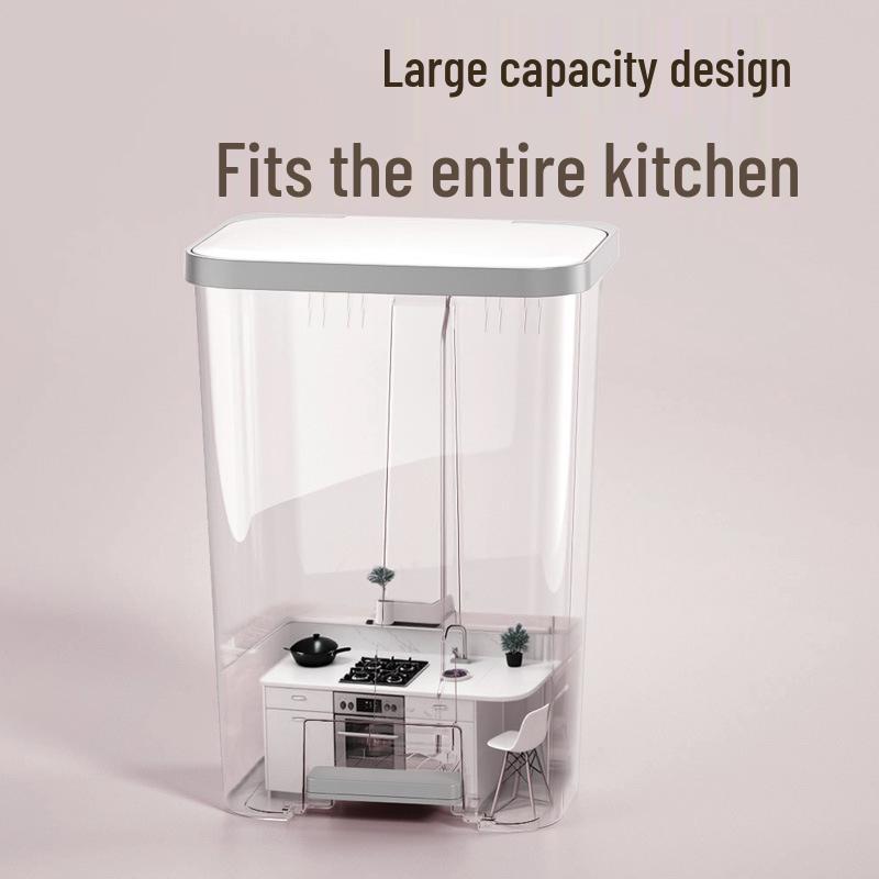 30L Pedal Trash Can with Lid for Home Use