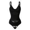 Formgebender Jumpsuit mit V-Ausschnitt, Leichte Formung Bauchkontrolle, Po-Anhebung, Körperformendes Korsett, Push-up Bustkorsett, Mesh