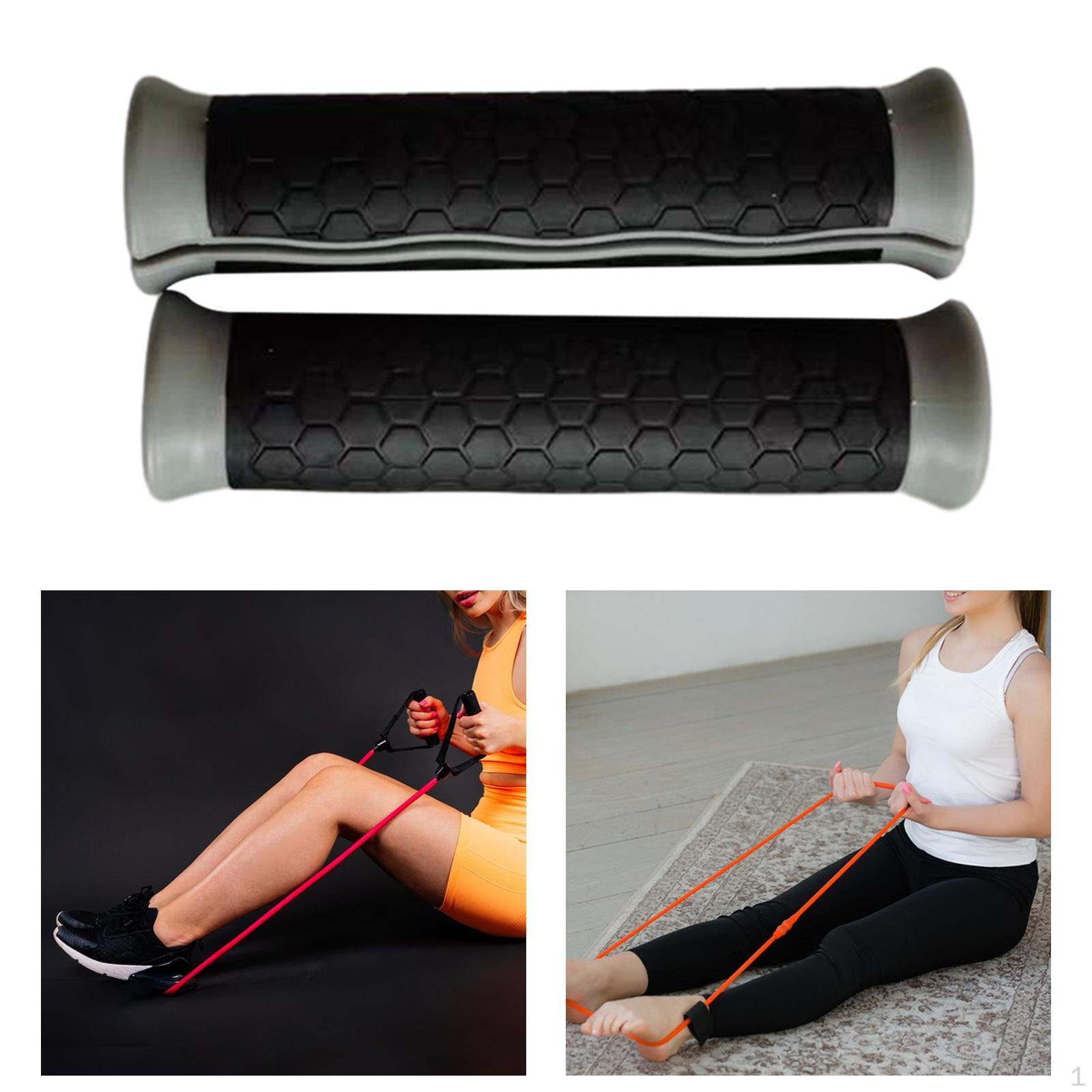 

1 пара ручок з еластичними стрічками Тренажерні стрічки Захистіть ваші руки від травм Тренажерний зал сірий колір