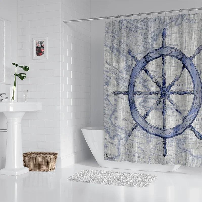 Household waterproof fabric household shower curtain accessories shower curtain 240 * 200 home Hawaiian style shower curtain