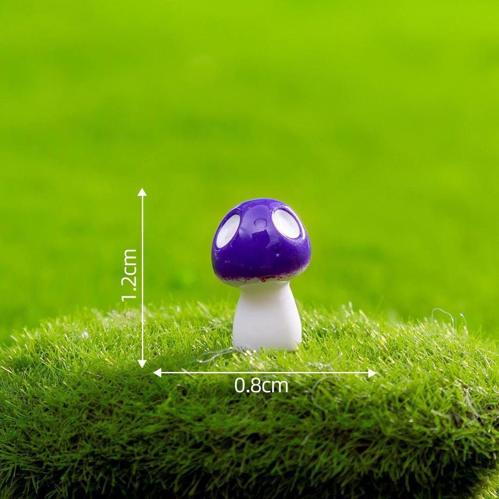 Creative Micro Landscape Colored Mushroom Ornaments for DIY Gardening