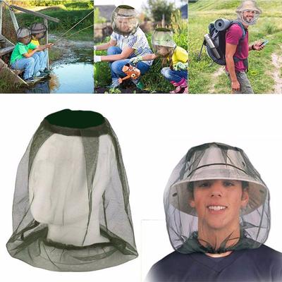 Lightweight Portable Insect Bug Mosquito Hunting Net Head Cover Fishing Cap Mesh Hat Face Protector