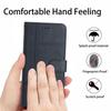 For iPhone 17 Air Wallet Case Line Imprinted Cowhide Texture PU Leather Phone Cover