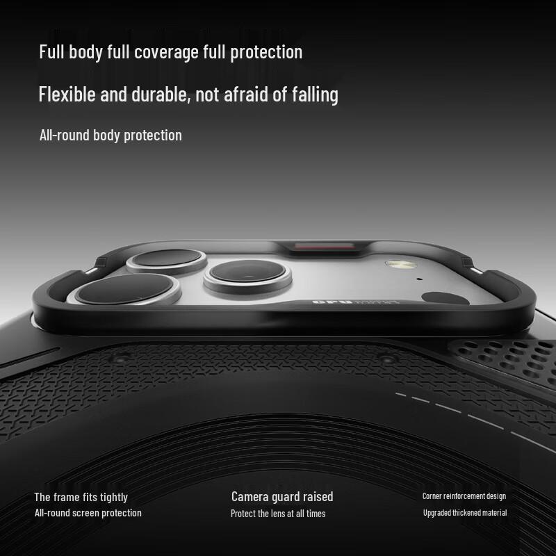 AULUMU Chłodzące i odporne na upadki etui MagSafe na iPhone'a