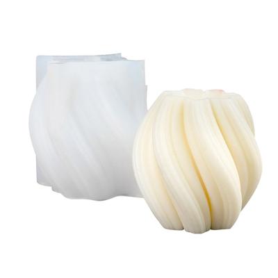 Sütun Mum Yapımı İçin Dalga Dokulu Mum Kalıbı Mus Kek Ekmek Çikolata Alçı Epoksi Reçine Döküm Silikon Kalıp