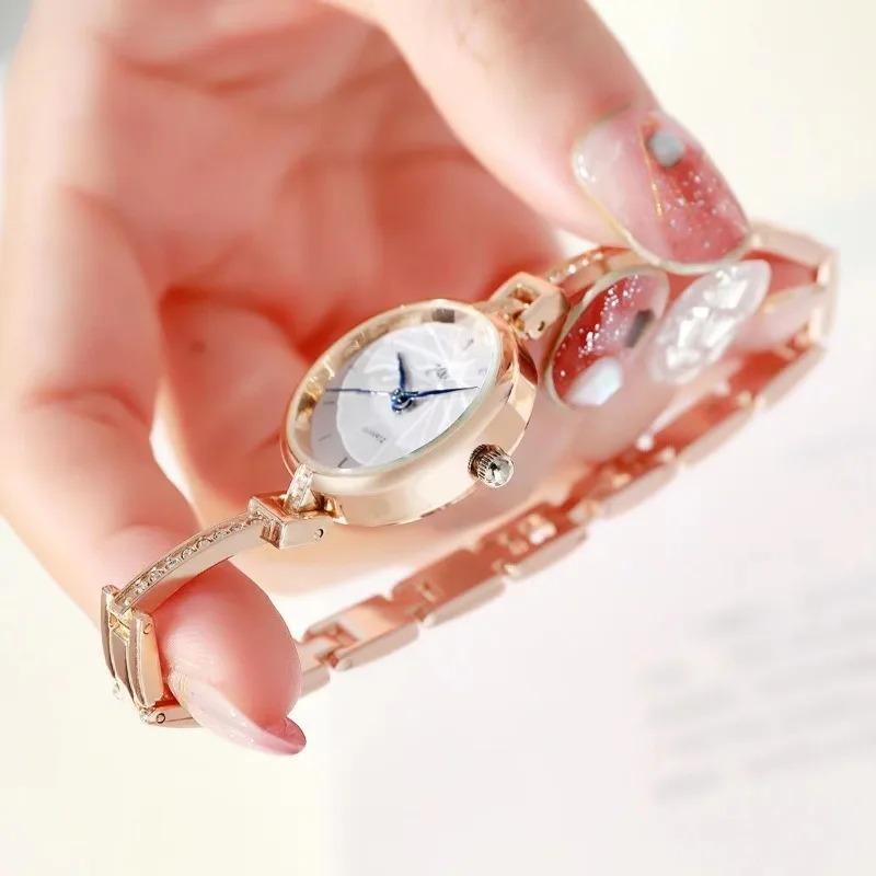 Simple Elegant Small Women's Watches Luxury Brand Gold Wrist Watches for Women Ladies Quartz Watches for Girls Montre Femme