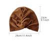 Thick Elastic Headscarf Hat Ethnic Style Cross Twist Hat Fashionable Versatile Headscarf Warm Chemotherapy Hat Hats & Caps Women’s