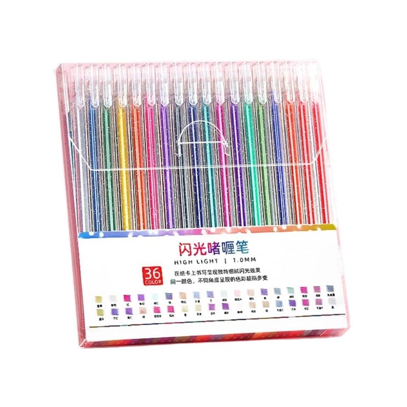 Glitter Gel Pens Pack Colored Glitter Pens, Colorful Sparkles Gel Markers for Journaling Coloring Art Crafting Supplies