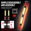 Rechargeable LED Magnetic Flashlight Detachable COB Long Bar Light  Repair, Camping Etc